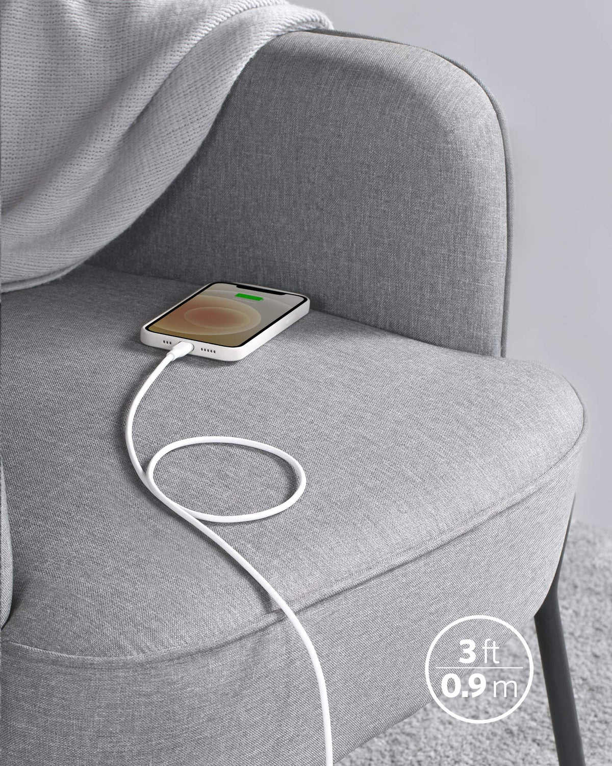 Anker <b>641</b> USB-C to Lightning Cable (Flow, Silicone)